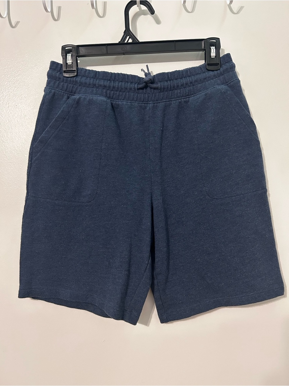 wonder nation navy blue knit drawstring shorts